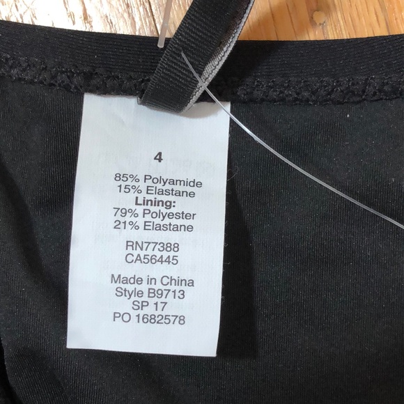 J. Crew NWT Black Cutout One Piece Swimsuit Sz 4 - Picture 8 of 14